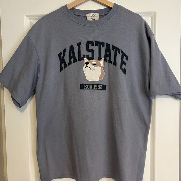 Korean Oversize Shirt "KALSTATE KOR. 1992" Size M/L - Picture 1 of 4